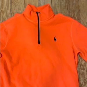 Men’s polo Ralph Lauren orange quarter zip